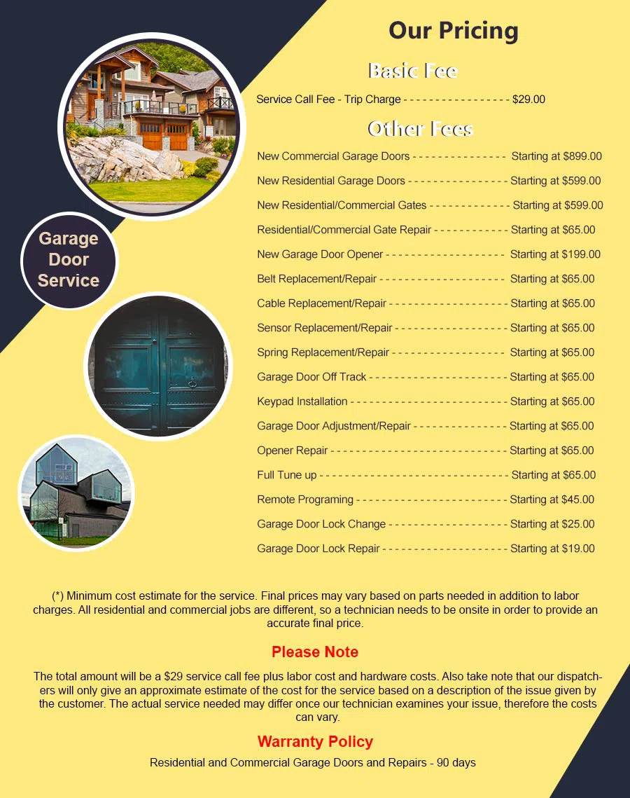 Elite Garage Door Service New City, NY 845-350-2897 - pricelist6